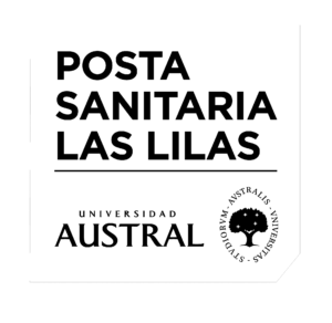 Logo Posta Sanitaria Las Lilas_BN blanco